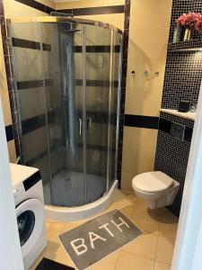 Koupelna v ubytování Apartament Jana Pawła