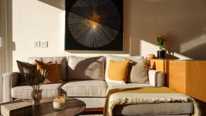 Posezení v ubytování Romantic Escape with view of the iconic Cabo arch!