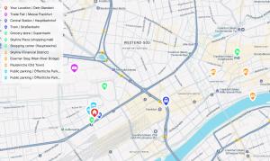 フランクフルト・アム・マインにあるFrankfurt City Hubのサンフランシスコ市地図