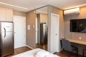 Køkken eller tekøkken på Studio PRIME CUIABÁ