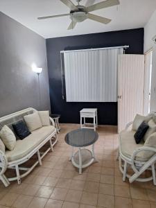 Χώρος καθιστικού στο Casa las palmeras