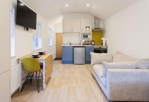 Køkken eller tekøkken på Boutique Belfast Apartment for 2