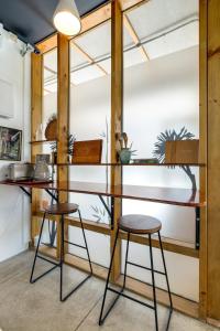 Η κουζίνα ή μικρή κουζίνα στο Cuba St Apartment & Parking