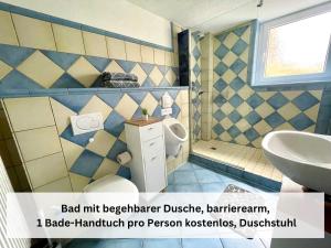 Koupelna v ubytování Kleine Auszeit Ferienwohnung nahe Bosenbergklinik mit Parkplatz, Haustiere willkommen