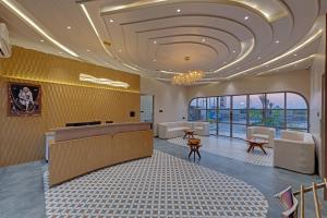 A seating area at Villa Euphoria Resort at Statue of Unity