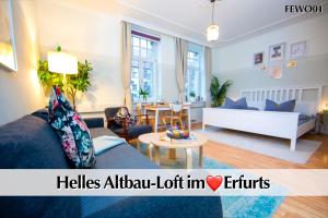 Χώρος καθιστικού στο 12 FEWOs im Jugendstilhaus mit Aufzug, Terrasse, Kingsize-Bett, Smart-TV, etc