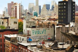 Cảnh New York hoặc tầm nhìn thành phố từ khách sạn