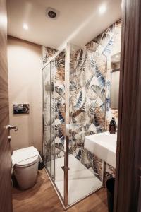 Koupelna v ubytování Hotel Domus Tiberina