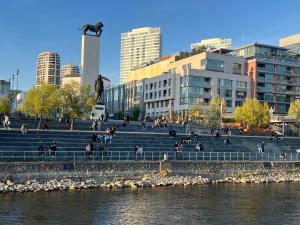 Hostia v ubytovaní River front Mezonet Eurovea