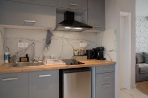 A kitchen or kitchenette at Heart Of Athens Apartments