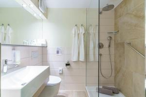 Koupelna v ubytování Hotel Gierer