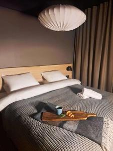 Postel nebo postele na pokoji v ubytování Storm Hotel Senja