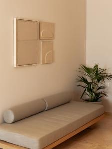 A seating area at Ariadne Suites