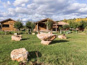 A garden outside El BURGO DE OSMA ALOJAMIENTO RURAL VILLA BAGH
