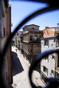 a view of a city street from a building at LAOS OTEL in Istanbul