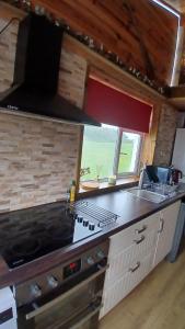 Kuchyň nebo kuchyňský kout v ubytování "The Den" Belmullet