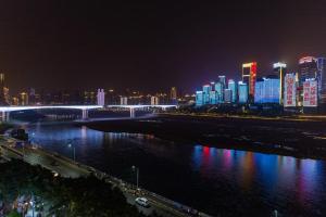 Linna Chongqing üldine vaade või majutusasutusest Huafu Riverview B&B pildistatud vaade