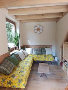 Posezení v ubytování Juneberry Ecolodge Bergen