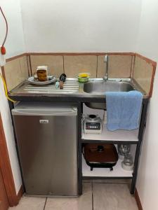 Kuchyň nebo kuchyňský kout v ubytování Apartamentos Zamora