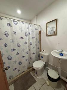 Koupelna v ubytování Apartamentos Zamora