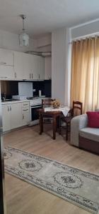 Kuchyň nebo kuchyňský kout v ubytování Apartment in Pogradec