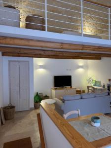 TV a/nebo společenská místnost v ubytování A Casa del Console apartment