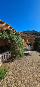 una casa con una recinzione e alcuni cespugli e alberi di La Fuente de Vida a Turre