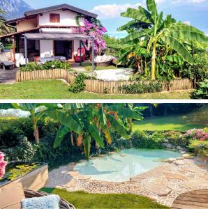 Κήπος έξω από το LITTLE VILLA ON GARDA LAKE Privacy&Atmosphere
