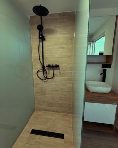 Koupelna v ubytování Residence La Femme