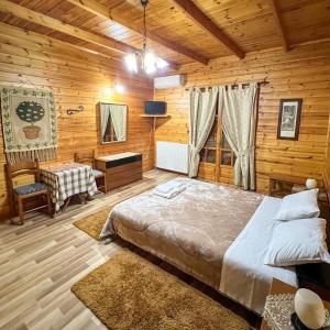 Posteľ alebo postele v izbe v ubytovaní Xylino Chalet