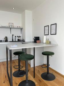 Eldhús eða eldhúskrókur á Wohnung in Graz SOVA 3