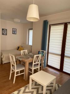 Χώρος καθιστικού στο Apartamenty Zdrojowe