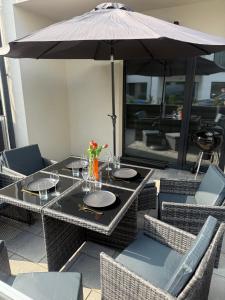 Et opholdsområde på Słoneczne Apartamenty VIKI