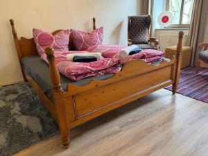 Posezení v ubytování Privatzimmer in 4 Zimmer EG Wohnung in Altchemnitz
