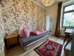 Posezení v ubytování Privatzimmer in 4 Zimmer EG Wohnung in Altchemnitz
