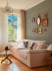Χώρος καθιστικού στο Villa Rheinblick 1 OG