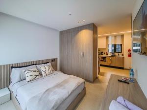 Kuchyň nebo kuchyňský kout v ubytování Studio en la mejor zona de Quito La Carolina