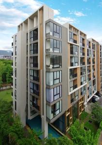 an aerial view of a apartment building at Best Quiet Cozy Palm Springs Condo in Center Nimma in Chiang Mai