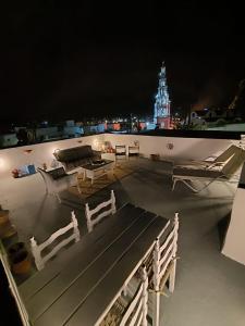 Balkón nebo terasa v ubytování Rustic House Archangelos