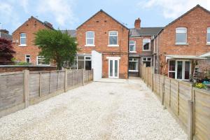 Bygningen som feriehuset ligger i