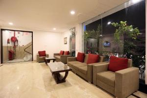 Istumisnurk majutusasutuses Hotel O Ravin