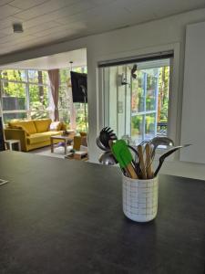 Posezení v ubytování Chalet in Ursel