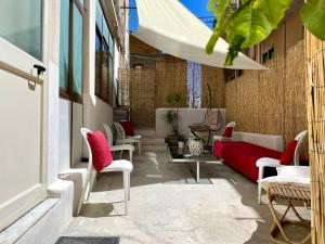 Χώρος καθιστικού στο La casa di nonna