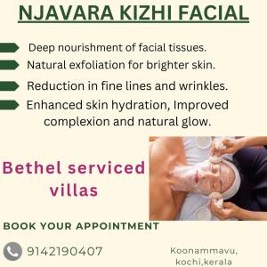 a poster describing the benefits of a nephropnea k lymph facial nerve treatment at Beth-barah in Cochin +1 photo