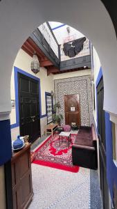 Posezení v ubytování Riad Mamma MARRAKESH
