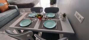 Χώρος καθιστικού στο Four seasons sea view Luxury apartment