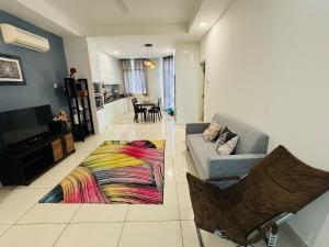 Χώρος καθιστικού στο Sky-High Luxury Stunning Views