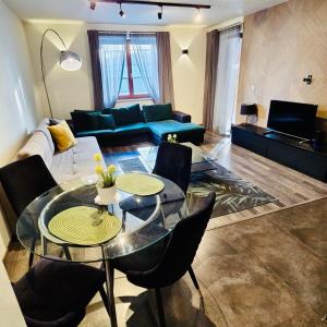 Część wypoczynkowa w obiekcie Apartament z widokiem na Wawel w centrum miasta