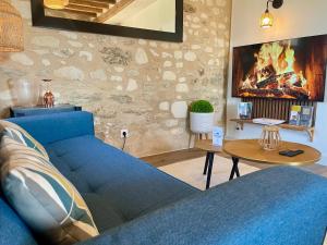 Χώρος καθιστικού στο Domaine des Varennes