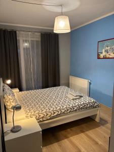 Postel nebo postele na pokoji v ubytování Holdek Apartamenty Francuska